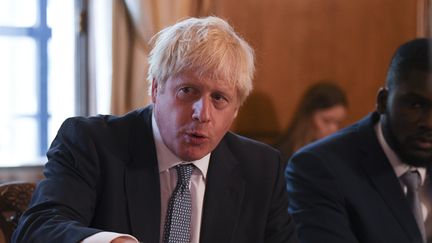 Le Premier ministre britannique Boris Johnson, au 10 Downing Street, à Londres (Royaume-Uni), le 12 août 2019.&nbsp; (DANIEL LEAL-OLIVAS / AFP)