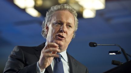 Le Premier ministre Jean Charest, le 6 mai 2012. Son gouvernement a pr&eacute;sent&eacute; une "loi sp&eacute;ciale" pour tenter de juguler le conflit &eacute;tudiant au Qu&eacute;bec. (ROGERIO BARBOSA / AFP)