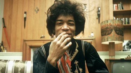 Jimi Hendrix dans les studios d'Hilversum, aux Pays-Bas, le 1er janvier 1967. (KIPPA / ANP)