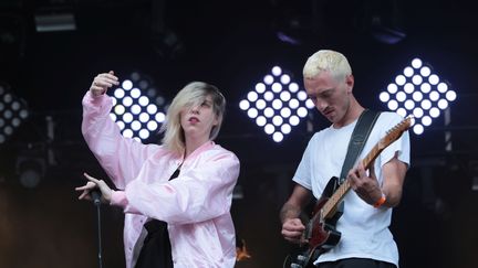 Camille et Benoît de Grand Blanc à Rock en Seine.
 (Gilles Scarella / Studio FTV)