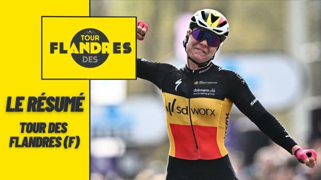 Au bout des 158,6 kilomètres de course et plusieurs secteurs pavés, la championne de Belgique, Lotte Kopecky, s'impose devant son public pour s'offrir la 19e édition du Tour des Flandres féminin. Idéalement emmenée par Chantal Blaak, la coureuse du Team SD Worx règle Van Vleuten sans difficulté dans le sprint final.