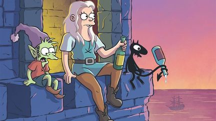 "Disenchantment", les premières images de la nouvelle série du créateur des "Simpson" Matt Groening.
 (Netflix)