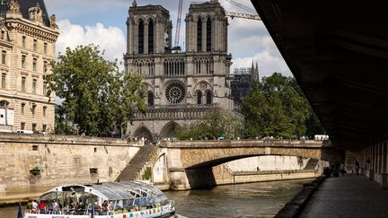 Selon la ministre de la Culture "faire payer l'entrée de Notre-Dame sauverait toutes les églises de France". (JOEL SAGET / AFP)