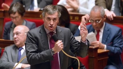 Le ministre d&eacute;l&eacute;gu&eacute; au Budget, J&eacute;r&ocirc;me Cahuzac, r&eacute;pond aux questions au gouvernement, le&nbsp;20 novembre 2012. (ERIC FEFERBERG / AFP)