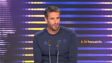 Tony Estanguet était l'invité du "8.30 franceinfo" du dimanche 8 septembre (FRANCE INFO / RADIO FRANCE)