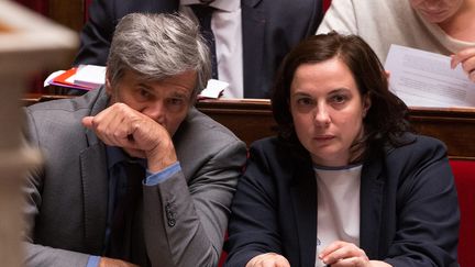  (Stéphane Le Foll, Ministre de l'Agriculture et Emmanuelle Cosse, épouse de Denis Baupin et ministre du Logement  © MaxPPP)