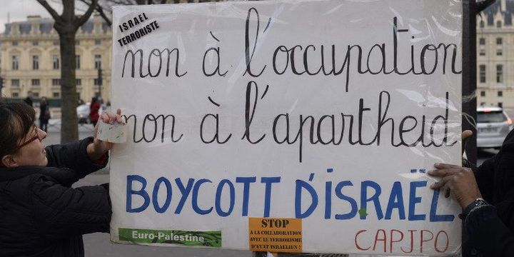 Manifestation en faveur d'un boycott d'Israël à Paris le 10 janvier 2016 (CITIZENSIDE/FRANCOIS PAULETTO / )