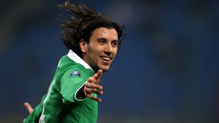 Le footballeur italien Cristian Zaccardo, le 17 décembre 2008, alors qu'il évoluait sous les couleurs du club allemand de Wolfsburg.&nbsp; (GIUSEPPE CACACE / AFP)