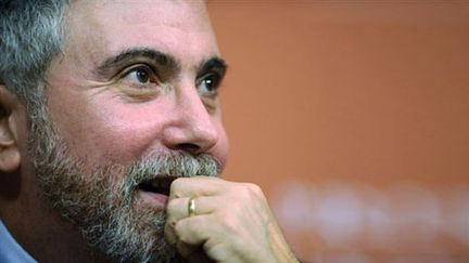 Paul Krugman, prix Nobel d'économie 2008 (AFP/JEFF ZELEVANSKY)