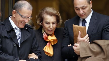 L'ancienne patronne de L'Oréal, Liliane Bettencourt, le 12 octobre 2011 à Paris. (FRANCOIS GUILLOT / AFP)