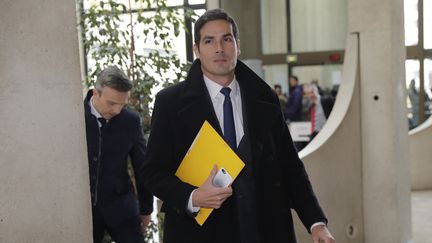 Mathieu Gallet au&nbsp;tribunal correctionnel de Créteil, le 16 novembre 2017. (THOMAS SAMSON / AFP)