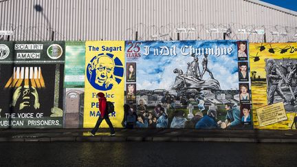 Le mémorial de "Falls road" à Belfast, en Irlande du Nord, photographié en janvier 2015 (EUAN CHERRY / MAXPPP)