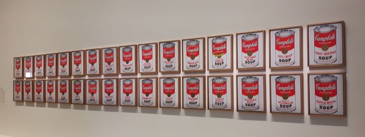 Les Boîtes de soupe, d'Andy Warhol&nbsp; (ANNE CHEPEAU / RADIO FRANCE)