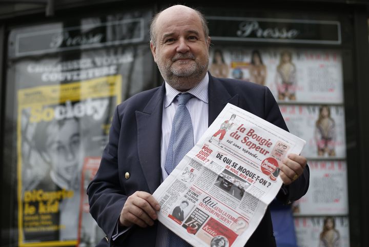 Le vicomte Jean d'Indy, rédacteur en chef de "La Bougie du Sapeur".
 (Thomas Samson / AFP)