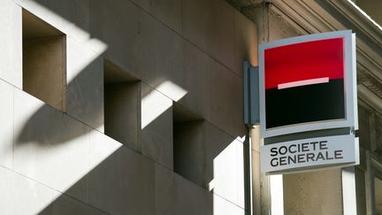 Une banque Société générale à Marseille &nbsp;(Bouches-du-Rhône), le 5 novembre 2015. (BERTRAND LANGLOIS / AFP)