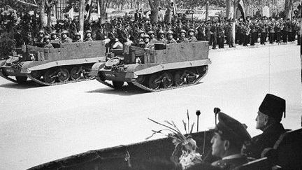 Défilé de l'indépendance. Damas 30 avril 1946. L'indépendance syrienne est devenue effective le 17 avril. (AFP)