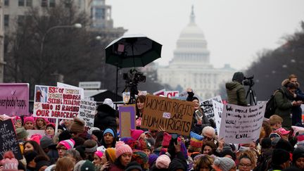 La troisième Marche pour les femmes, organisée à Washington (Etats-Unis) le 19 janvier 2019. (JOSHUA ROBERTS / REUTERS)