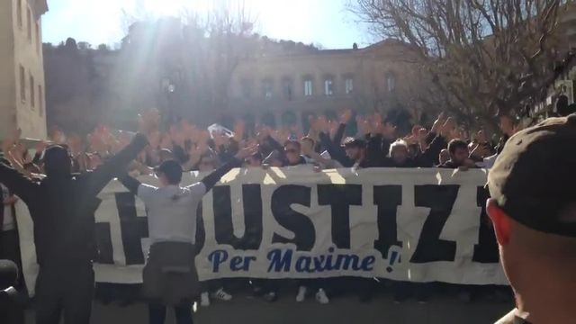 Supporter corse condamné : début de la manifestation à Bastia