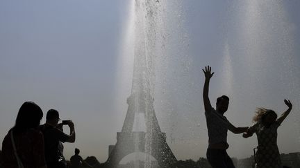 Les températures dépassent les 30°C en Ile-de-France, le 24 juillet 2018.&nbsp; (ALAIN JOCARD / AFP)