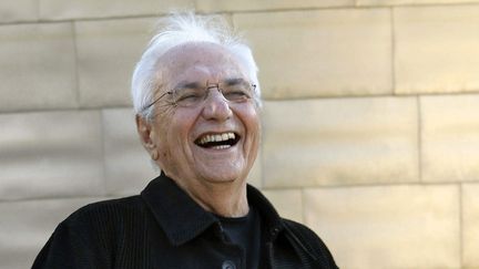 Frank Gehry le 13 octobre 2007 devant le musée Guggenheim de Bilbao.
 (Alfredo Aldai / Efe / MaxPPP)