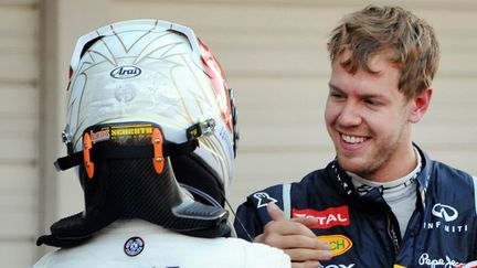 Sebastian Vettel et Kamui Kobayashi