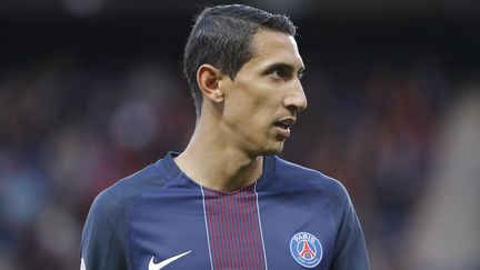 L'aillier du PSG Angel Di Maria, le 20 mai 2017 au Parc des Princes, à Paris. (STEPHANE ALLAMAN / AFP)