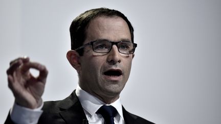 Benoît Hamon, le 16 mars 2017. (PHILIPPE LOPEZ / AFP)