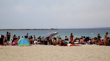 La palge des Catalans, à Marseille (Bouches-du-Rhône), le 1er août 2017. (MAXPPP)