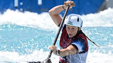 Marjorie Delassus a signé une belle performance pour ses premiers Jeux olympiques, le 28 juillet 2021. (LUIS ACOSTA / AFP)