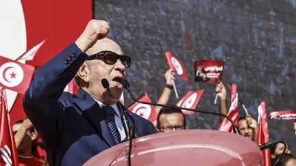 B&eacute;ji Ca&iuml;d-Essebsi, le 1er novembre 2014 &agrave; Monastir, en Tunisie. ( CITIZENSIDE / AFP)