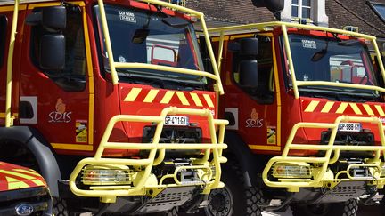 Des camions d'intervention appartenant au pompiers de Côte-d'Or (SDIS 21). (Dimitri Morgado / Radio France)