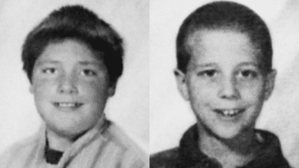 Des photos&nbsp;datant de 1998 de Mitchell Johnson (13 ans, à g.) et d'Andrew Golden (11 ans), les plus jeunes auteurs d'une tuerie de masse aux Etats-Unis. (AP / SIPA)