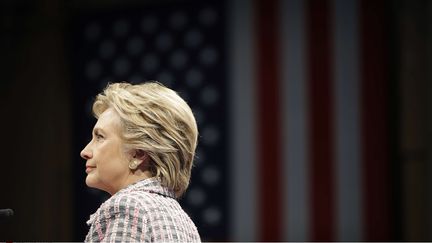 La candidate démocrate à la Maison Blanche, Hillary Clinton, durant sa campagne à Fort Pierce (Floride), le 30 septembre 2016. (MATT ROURKE / AP / SIPA)