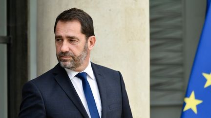 Christophe Castaner, secrétaire d'Etat chargé des relations avec le Parlement, quitte l'Elysée, le 25 octobre 2017. (JULIEN MATTIA / NURPHOTO)