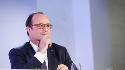 François Hollande, invité de la Fondation Jean Jaurès à Paris, le 7 juin 2018 (illustration).&nbsp;&nbsp; (MAXPPP)