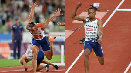 Pascal Martinot-Lagarde s'est paré d'argent, mercredi 17 août à Munich, sur le 110m haies. Jean-Marc Pontvianne&nbsp;a remporté le bronze en finale du triple saut. (AFP)