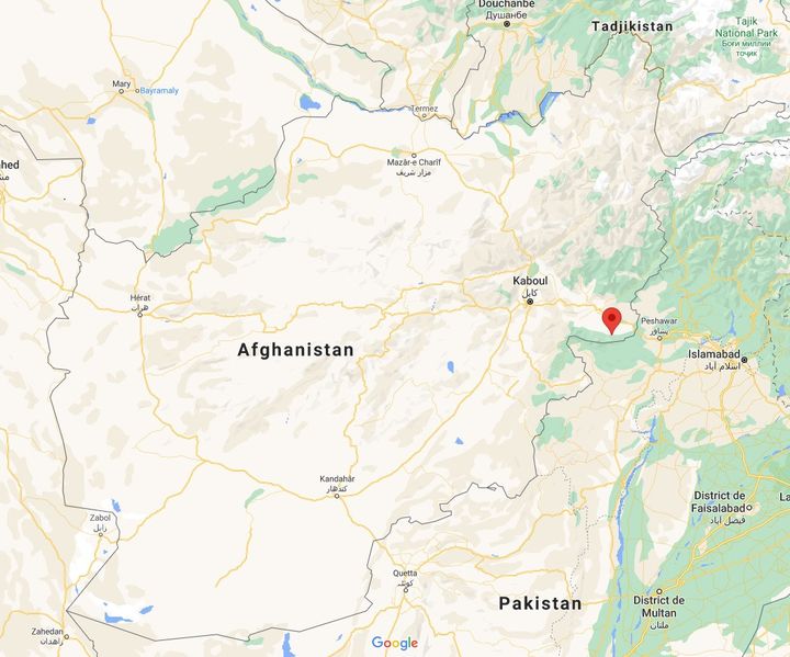 Le district montagneux d'Achin, dans la&nbsp;province orientale de Nangahrar, dans l'est de l'Afghanistan, où s'est installé le groupe terroriste de l'Etat islamique de la Province du Khorasan, en 2015. (CAPTURE ECRAN FRANCEINFO)