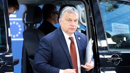 Viktor Orban, Premier ministre hongrois, à Bruxelles le 29 avril 2017. (DURSUN AYDEMIR / ANADOLU AGENCY)