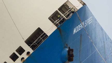 &nbsp; (Le Modern Express, lundi 1er février. © Loic Bernardin/Préfecture maritime Atlantique via AP/SIPA)