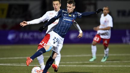 Benoit Pedretti (Nancy) face à Romain Grange (Paris FC) (/NCY / MAXPPP)