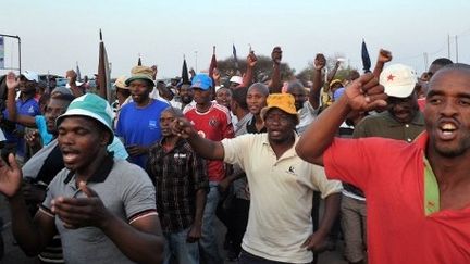 Les mineurs de Marikana ont obtenu une augmentation de 22 % (AFP)