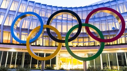 Le nouveau siège du Comité international olympique, à Lausanne, en décembre 2019. (VINCENT ISORE / MAXPPP)