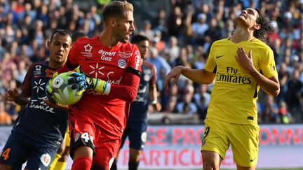 Edinson Cavani et le PSG impuissants face à Montpellier (PASCAL GUYOT / AFP)