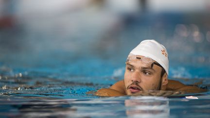  Florent Manaudou dans le bassin de l'Insep (MARTIN BUREAU / AFP)