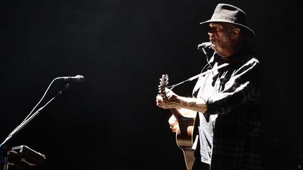 Neil Young au Zénith de Lille le 13 juin 2016.
 (Christophe Lefebvre/PHOTOPQR/VOIX DU NORD/MAXPPP)