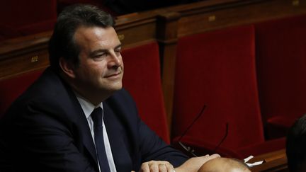 Le député et questeur de l'Assemblée nationale Thierry Solère lors des questions au gouvernement, le 17 octobre 2017. (PATRICK KOVARIK / AFP)