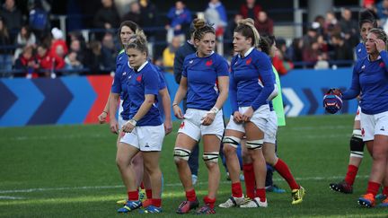 Les Bleues face à l'Angleterre lors de la tournée d'automne le 9 novembre 2019. (THIERRY LARRET / MAXPPP)