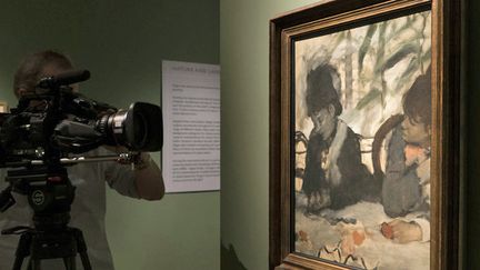 "Degas : une passion pour la perfection" : filming "Au café" d'Edgar Degas (1876)
 (David Bickerstaff )