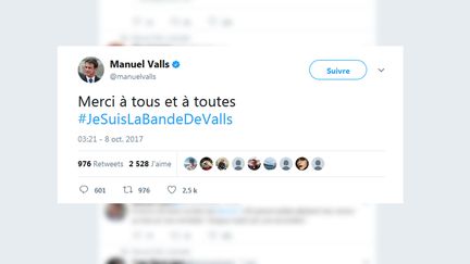 Le hashtag reprend une expression utilisée par Mélenchon pour tacler les soutiens de l'ex-Premier ministre (TWITTER)