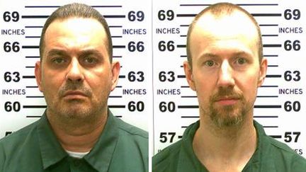 Richard Matt (&agrave; gauche) a &eacute;t&eacute; tu&eacute; vendredi 26 juin.&nbsp;David Sweat, est quant &agrave; lui toujours en cavale. (NEW YORK GOVERNOR ANDREW CUOMO / AFP)